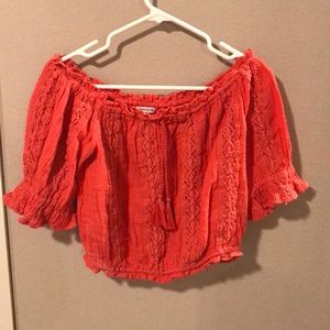 American Eagle Off-The-Shoulder Shirt